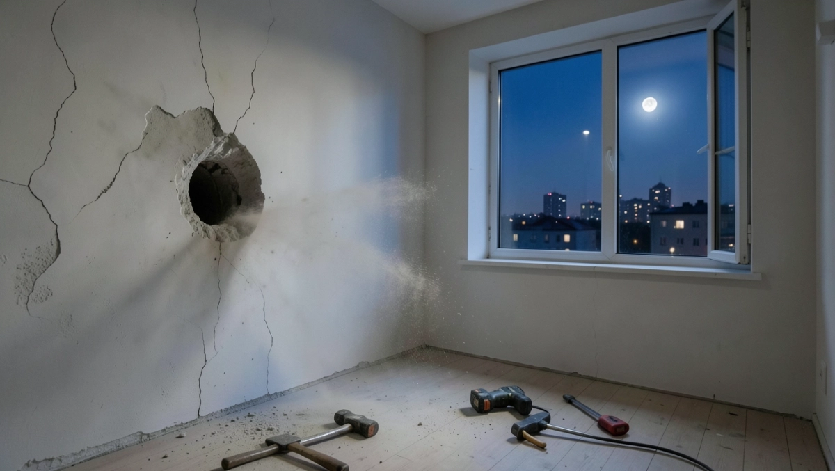 remont mieszkania w bloku w jakich godzinach