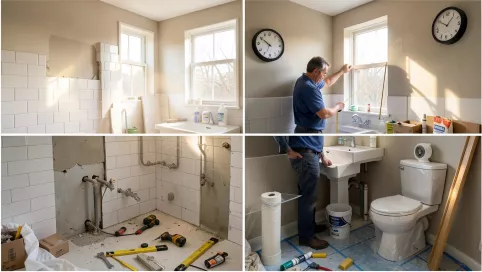 ile czasu zajmuje remont łazienki